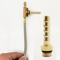 Camping Stove Hose Adapter with Barb Fitting Connector for Gas Extension Brai…