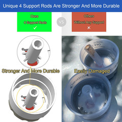 Grill Knobs for Weber Summit,6-Pack 91538 Lighted Control Grill Knobs for Weber