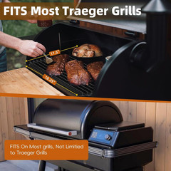 BAC772 18.25”X11.5” Sear Grate Grill Accessory, Reversible Grill Grate Compati