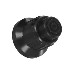 Black Plastic Push Button Ignitor Cap 2 pcs for Gas Grill Applications