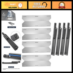 Replacement Heat Plates & Burners for Gas Grills – Fits 720-0062, 720-0100, 4 Pa