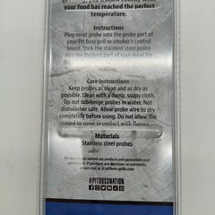 NEW 2-Pk Pit Boss Smoker Advanced Meat Temperature 6″ Probe 48″ Wire 67297