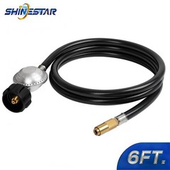 6Ft. Propane Regulator Hose with Adapter for Blackstone 17″ and 22″ Griddle