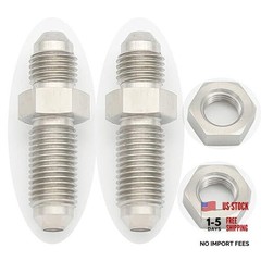 Stainless Steel -4 AN Male Flare Bulkhead Union Brake Hose 4AN-2 PCS Straight
