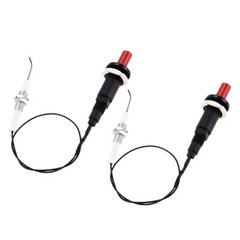 1 Out 1 Piezo Igniter M10*1Thread 2Pcs No Battery With Push Button for Gas Oven