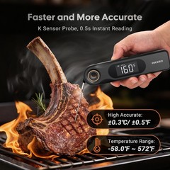 INKBIRD Dual Screen Display 0.5 Sec Rechargeable Instant Read Meat…