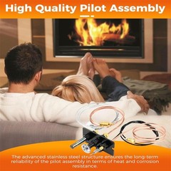 10002264 Natural Gas Pilot Assembly Replacement for Temco Monessen Fireplace