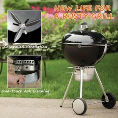 22 1/2 In One Touch Cleaning System Kit Design for Weber Kettle Grill 7444 Weber