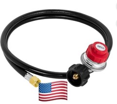 5 FT Hose High Pressure Propane Gas Regulator LPG BBQ Grill Tank Adjustable NEW