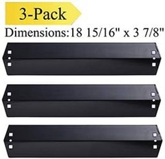 P9505A(3-Pack) Porcelain Steel Heat Plate,Heat Shield, Heat Tent for Chargril…