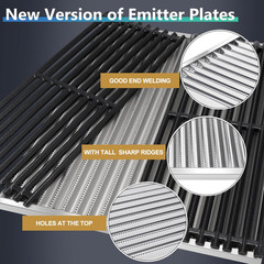 Emitter Plates Grill Parts for Charbroil Commercial 463241413, 463241414, Cookin