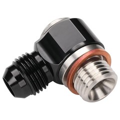 6AN Male Flare Banjo to M14x1.5 Stainless Steel Banjo Bolt 6AN to M14x1.5 Black