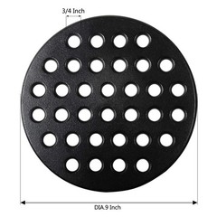 Dracarys Round cast Iron fire Grate, BBQ high Heat Charcoal L-9 Inch, Green