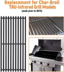 Cast Iron Grill Cooking Grates Grid 18 1/4″ 3-Pack for Char-Broil TRU-Infrared