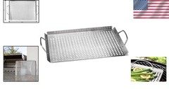 Enhance Your BBQ Experience with the Heavy Duty 11”x17” Stainless Grill Topper