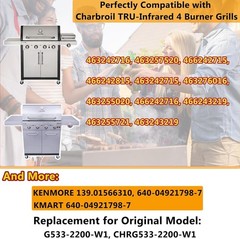 3-Pack Warp-Resistant 17-Inch Emitter Plates Compatible with Char-Broil Grills