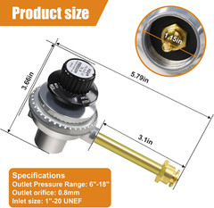29102349 Grill Regulator Control Valve for Char Broil Grill2Go Tru-Infrared 2012