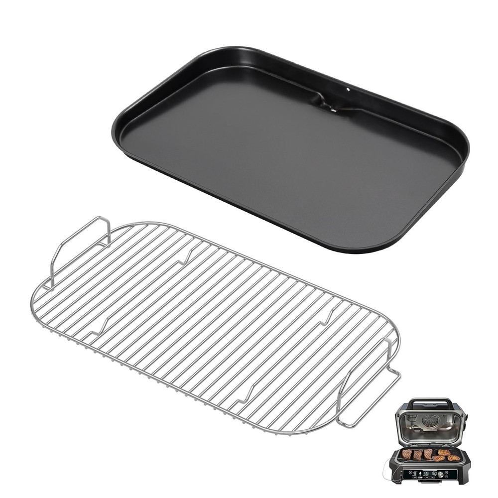 17.8″ Griddle Plate Smoke Rack Replacement for Ninja Woodfire OG951 OG850 Grill