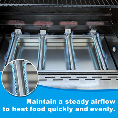 Grill Replacement Parts Stainless Steel Heat Plates for Kenmore 146.23678310
