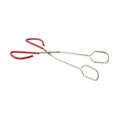Stainless Steel Scissor Food Tongs with Comfort Grip for Kitchen Cooking