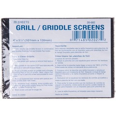 Carlisle 4071300 Grill Screens – Package of 20, 4″Wx5-1/2″L