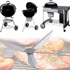 18-1/2-Inch One-Touch Cleaning System Kit SetFor Weber Grill 90992 3618 7443
