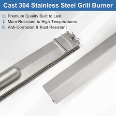 Criditpid Grill Replacement Parts for Jenn Air 720-0062 Grill, Stainless Steel G