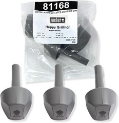(3 pack) Genuine Weber Control Knobs 81168 Genesis Series 2007-2011