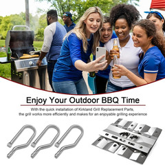 BBQ Grill Replacement Parts for Kirkland 720-0108, 720-0011, Nexgrill 720-0011,
