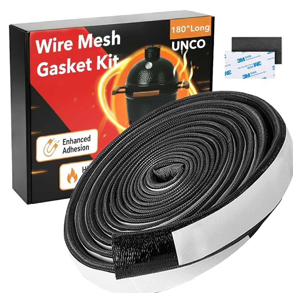 Wire Mesh Gasket 180 in Long,1-1.2in Wide, For Kamado Big