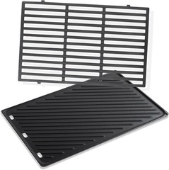7524 Cooking Grill Grates & 7566 Griddle Replacements for Weber Genesis S310, E3