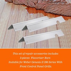 17″ Flavorizer Bar for Weber Genesis II Grill Parts, Fits Weber Genesis II E/…