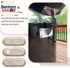 Stainless Hinge Gasket Kit Compatible with Weber Smokey Mountain WSM Smoker Gril