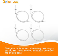 Grill Igniter Wire Kit Ceramic Electrode for Charbroil Dyna-Glo Jenn Air