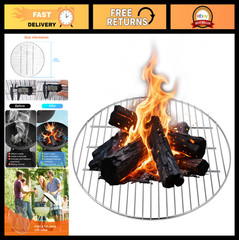 17″ Charcoal Grill Grate for 22″ Weber Grills, Replacement Cooking Grid, Durable