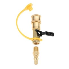 BBQ Grill 1/4″ RV Quick Connect Propane Adapter Assembly Kit W/ 3/8″ Male Flare