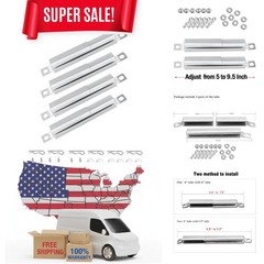 Universal 4-Pack Gas Grill Crossover Tubes – Stainless Steel Design