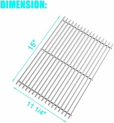 Grill Cooking Grates Grid 15″ 2pcs for Weber Spirit 65904 500 E210 S210 Kenmore