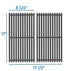 Cast Iron Cooking Grate 17 x 8 3/4 Inch For CharBroil 463644220 Nexgrill Grill