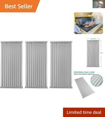 Upgrade Your Charbroil Grill with Stainless Steel Emitter Plates – 3 Count