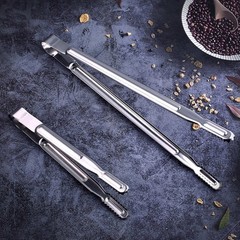 40cm Heat Resistant Stainless Steel Kitchen Tongs for Indoor and Outdoor Use