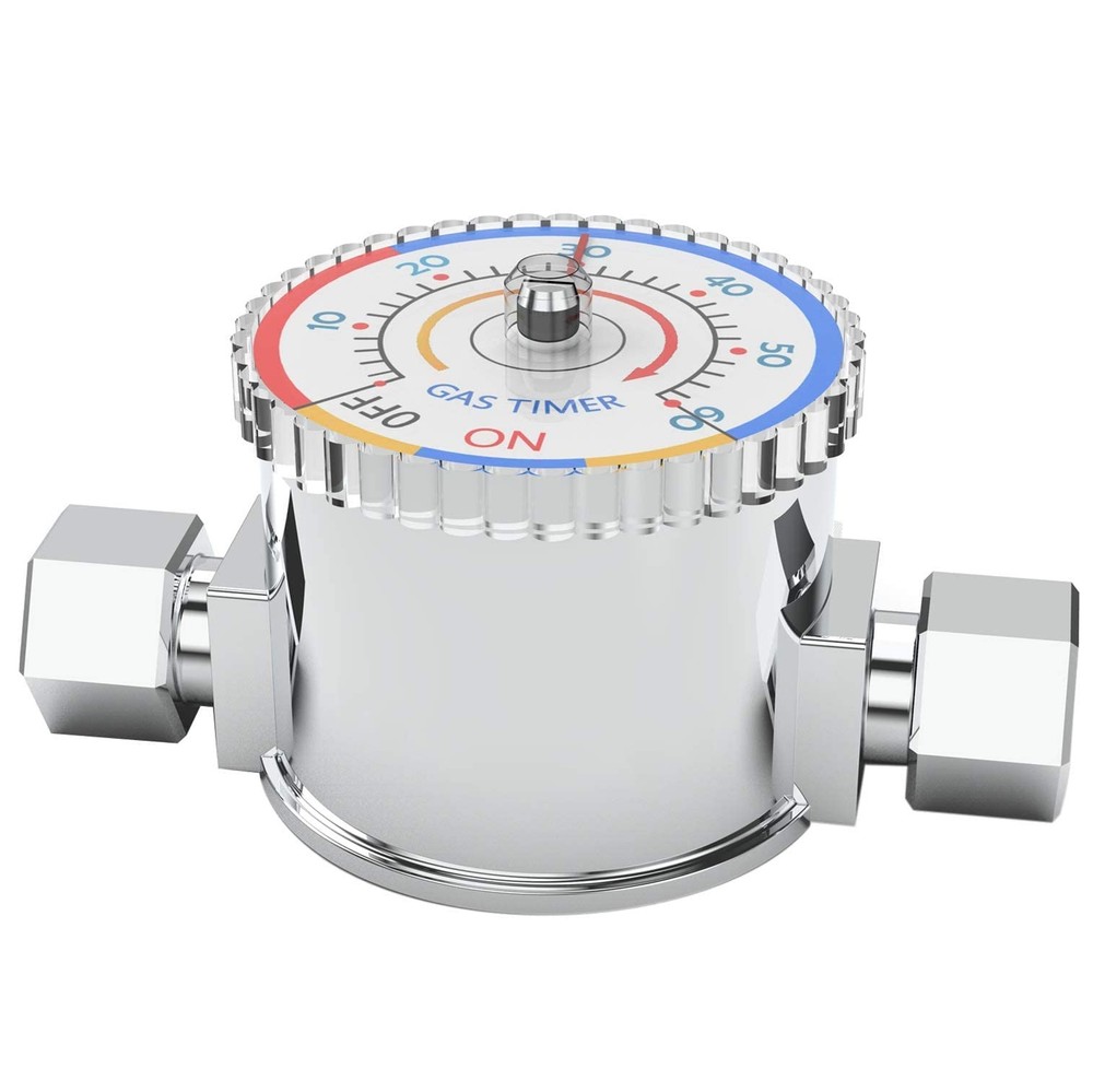 Gas Safety Timer Automatic Shut Off Valve Non-Electric for BBQ Grill & Kitche…