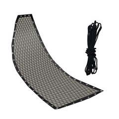 Rhombus Pattern Seat Cloth Replacement for Textilene Swing Chair 64x197x23 CM