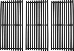 Replacement Cast Iron Grill Grates, Fits Charbroil 3 Burner Models – 17×7.5″