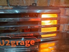 JDM Nissan Cube Z11 AUTECH Chrome Front Grill Grille Mask With Lamps Lights