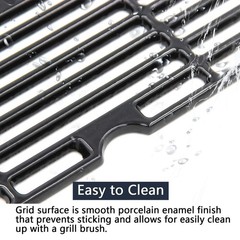 18 3/16 x 34 1/4 Inch Porcelain Cast Iron Grill Grates CharBroil 6