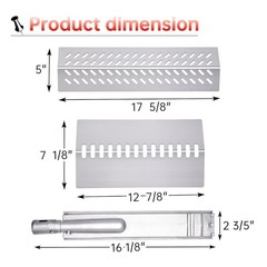 16516 16631 16520 Grill Burner Replacement for 5 Burners Bull Silver 5+4 + 5