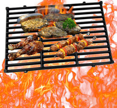 DC130 17.5″ 7638 2Pk Cast Iron Cooking Grill Grates Replacement for Weber Spirit