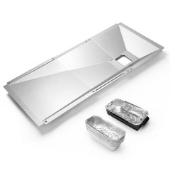 Adjustable Grease Tray for 3 4 5 Burner Gas Grill 23.6 to 31.6 Inch Metal Drip