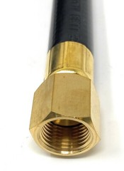 8′ LP Propane Gas Hose Assembly 3/8″ Male NPT x 3/8″ Female Flare Low Pressure